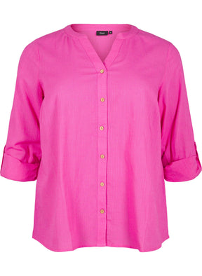 Zizzi Anna Shirt in Pink