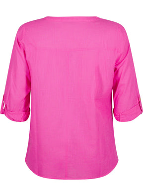 Zizzi Anna Shirt in Pink