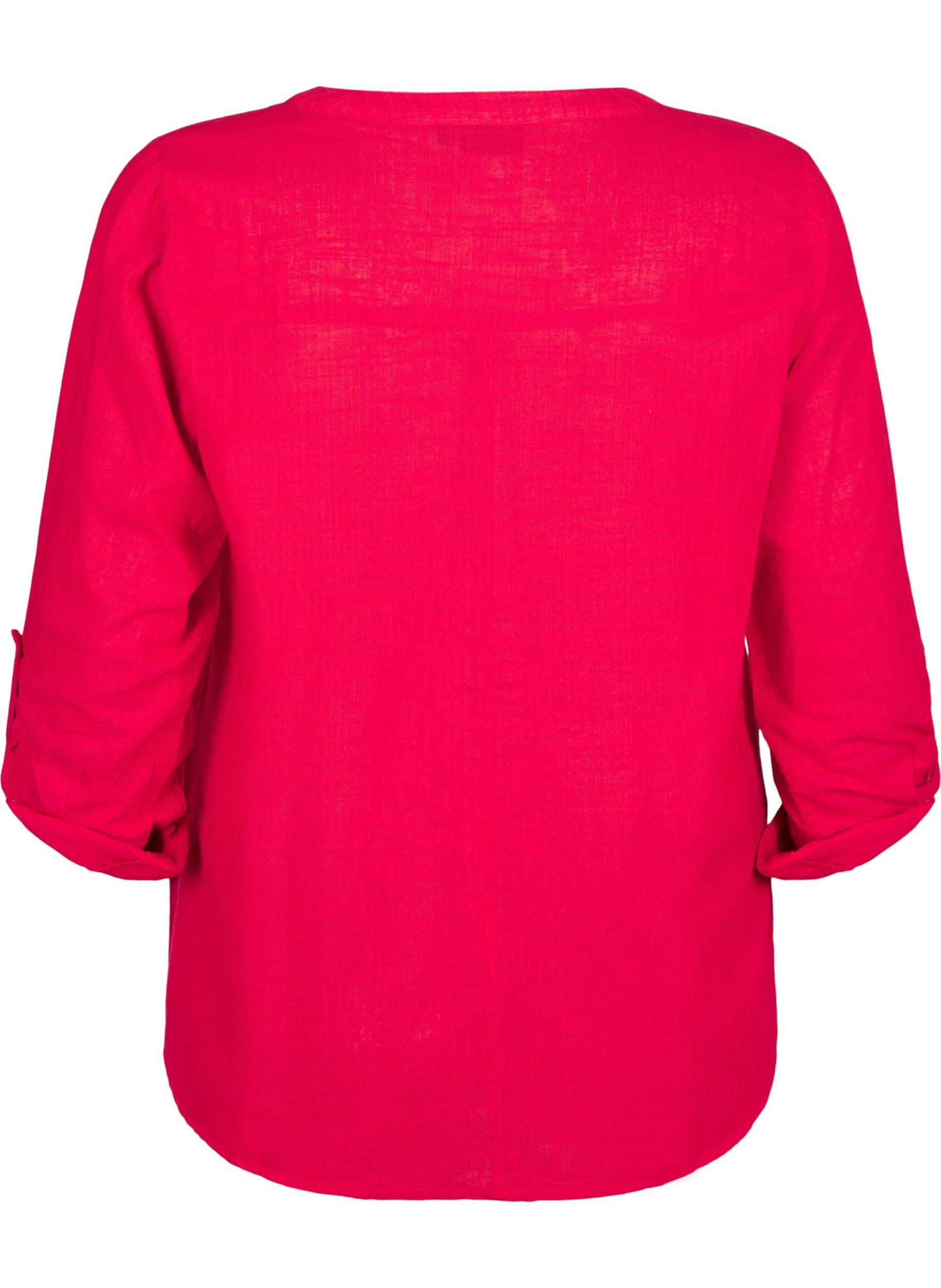 Zizzi Anna Shirt in Red