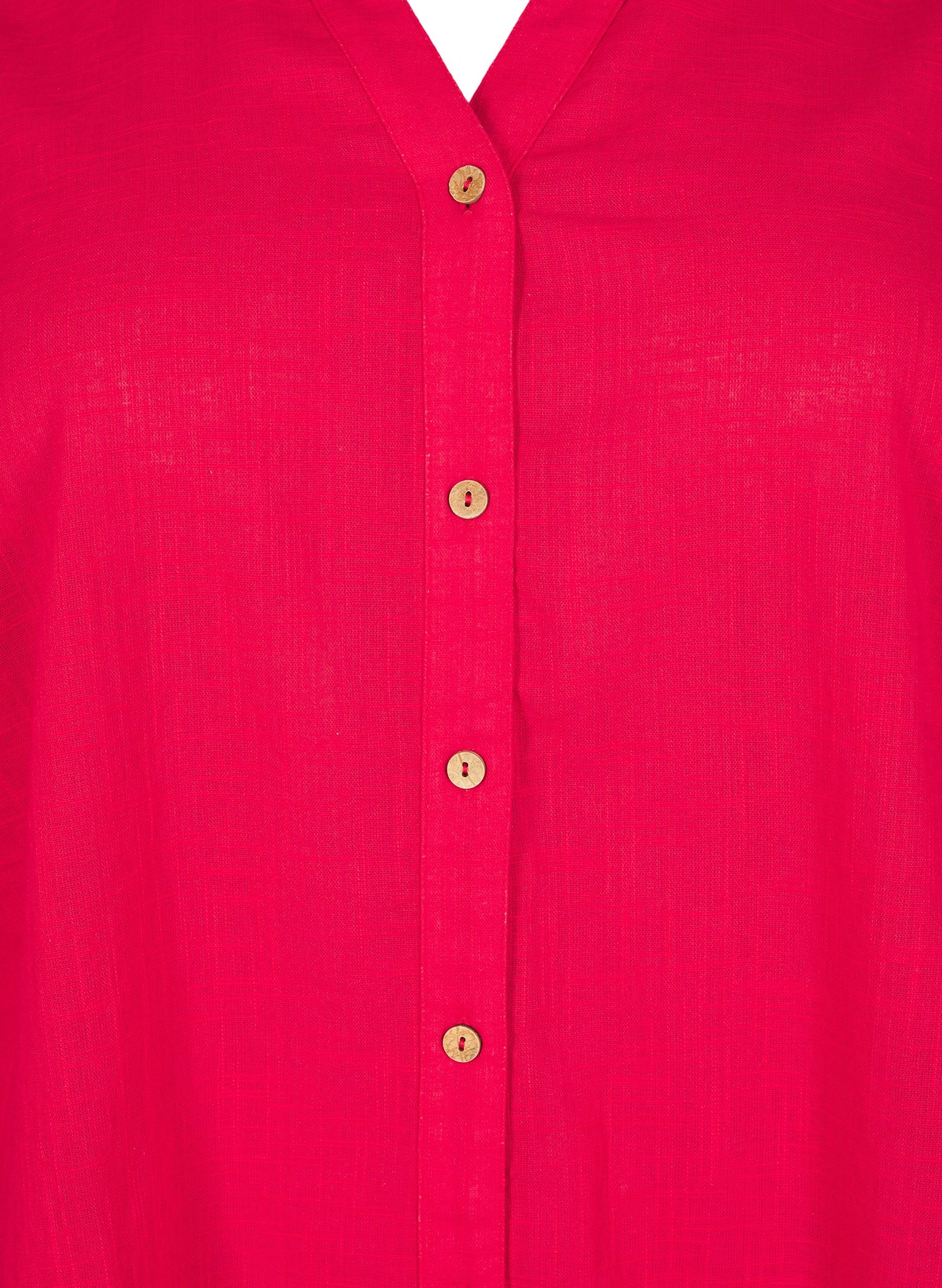 Zizzi Anna Shirt in Red