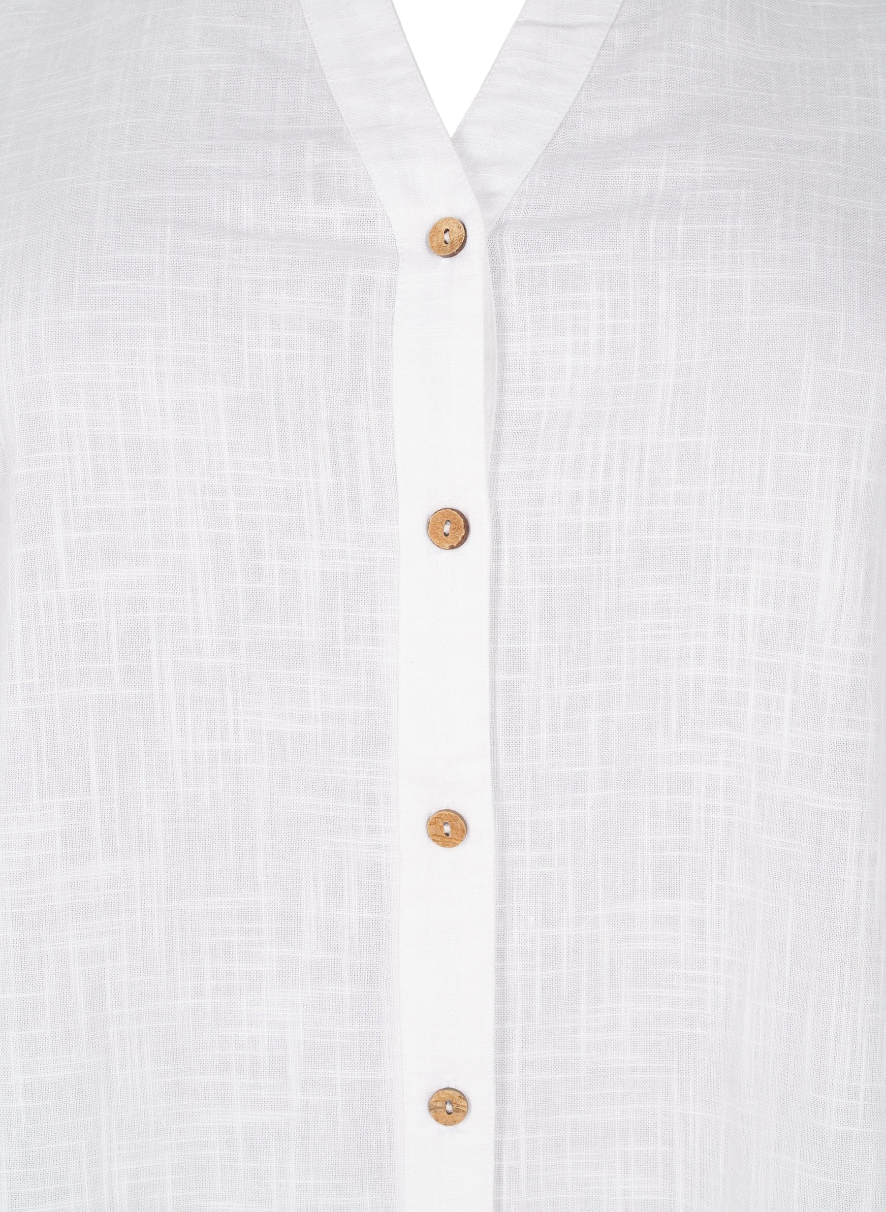 Zizzi Anna Shirt in White