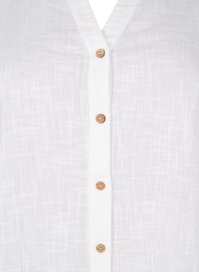 Zizzi Anna Shirt in White