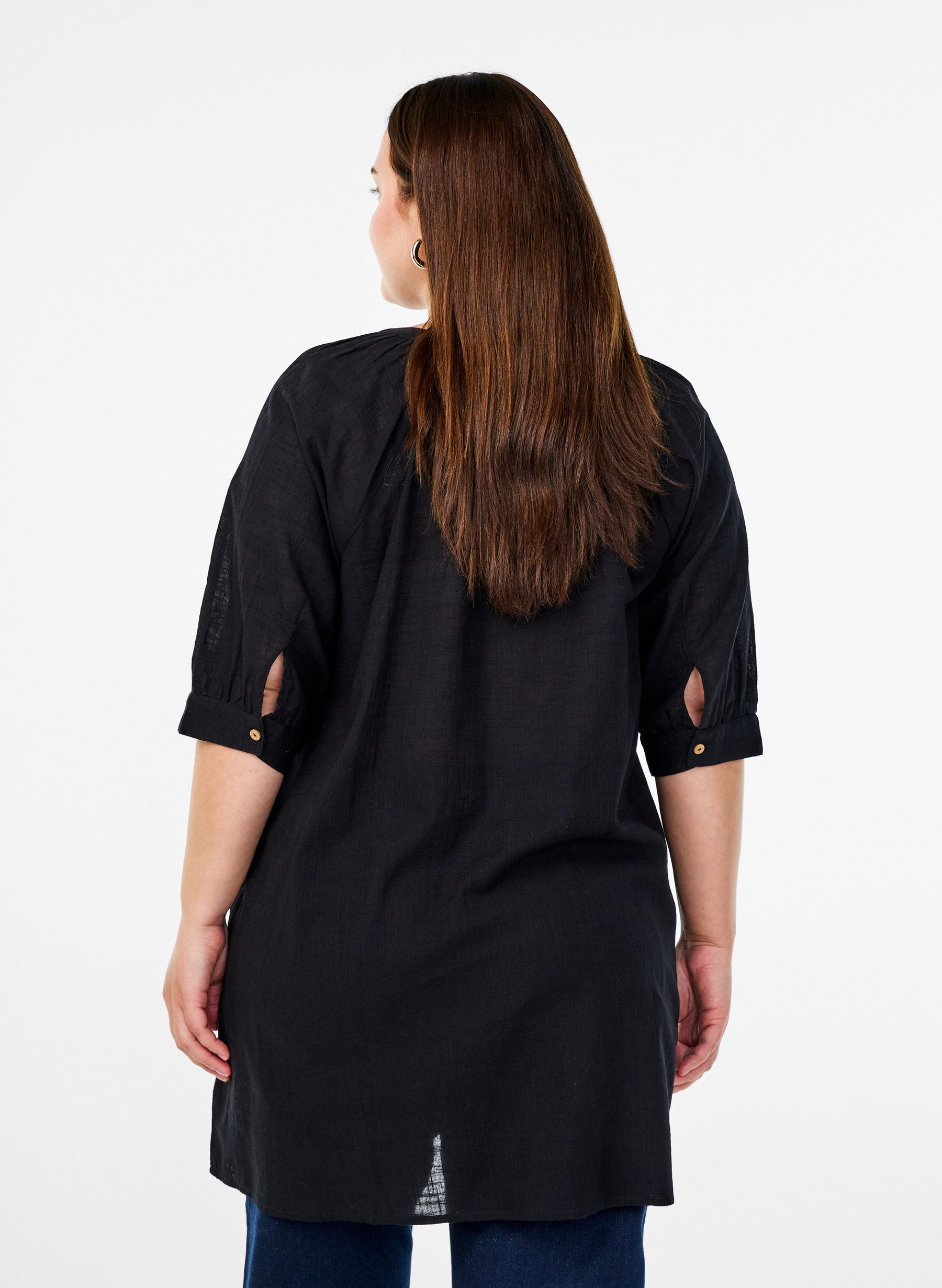 Zizzi Anna Tunic in Black