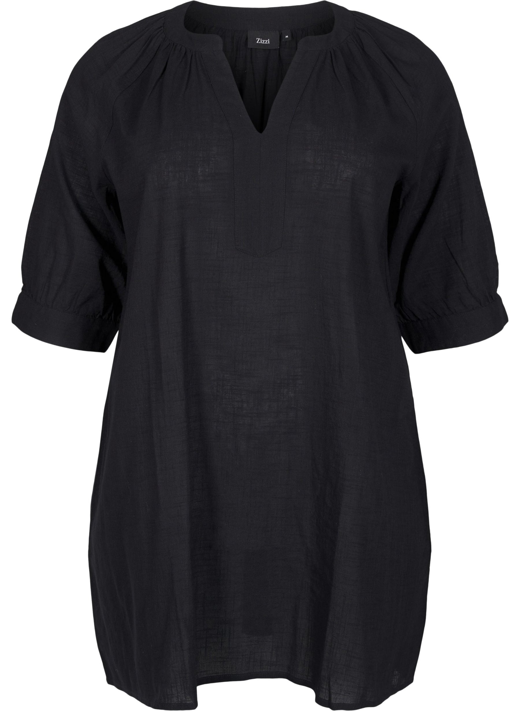 Zizzi Anna Tunic in Black