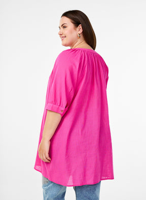 Zizzi Anna Tunic in Pink