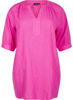 Zizzi Anna Tunic in Pink