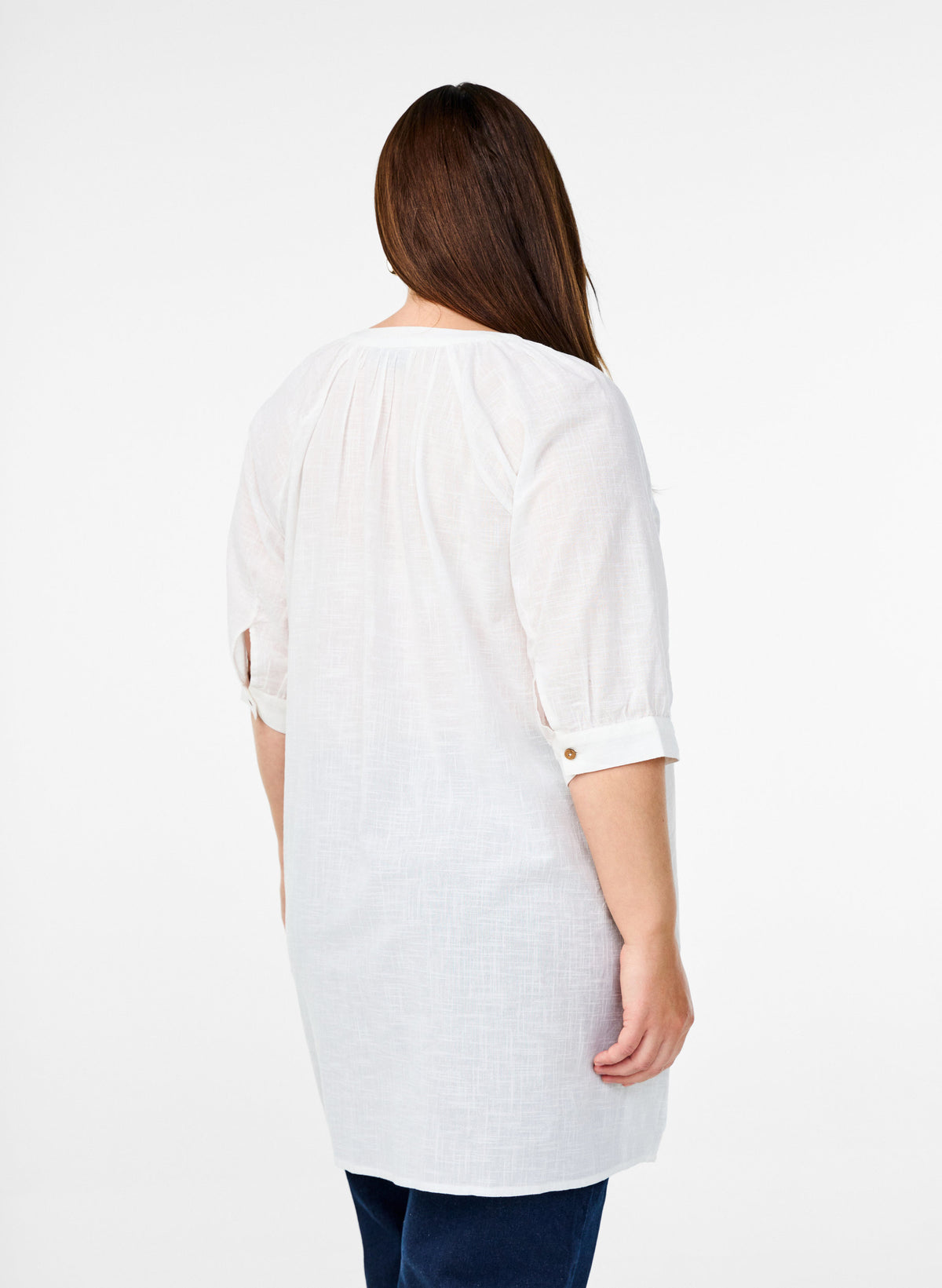 Zizzi Anna Tunic in White