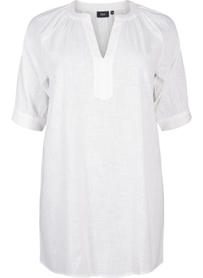 Zizzi Anna Tunic in White