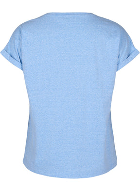 Zizzi Ava T-Shirt in Blue