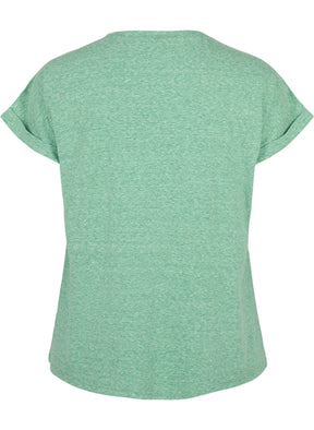 Zizzi Ava T-Shirt in Green