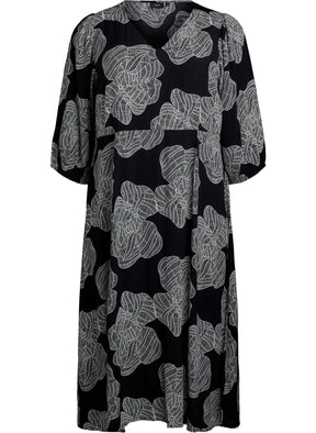 Zizzi Bella Dress in Black