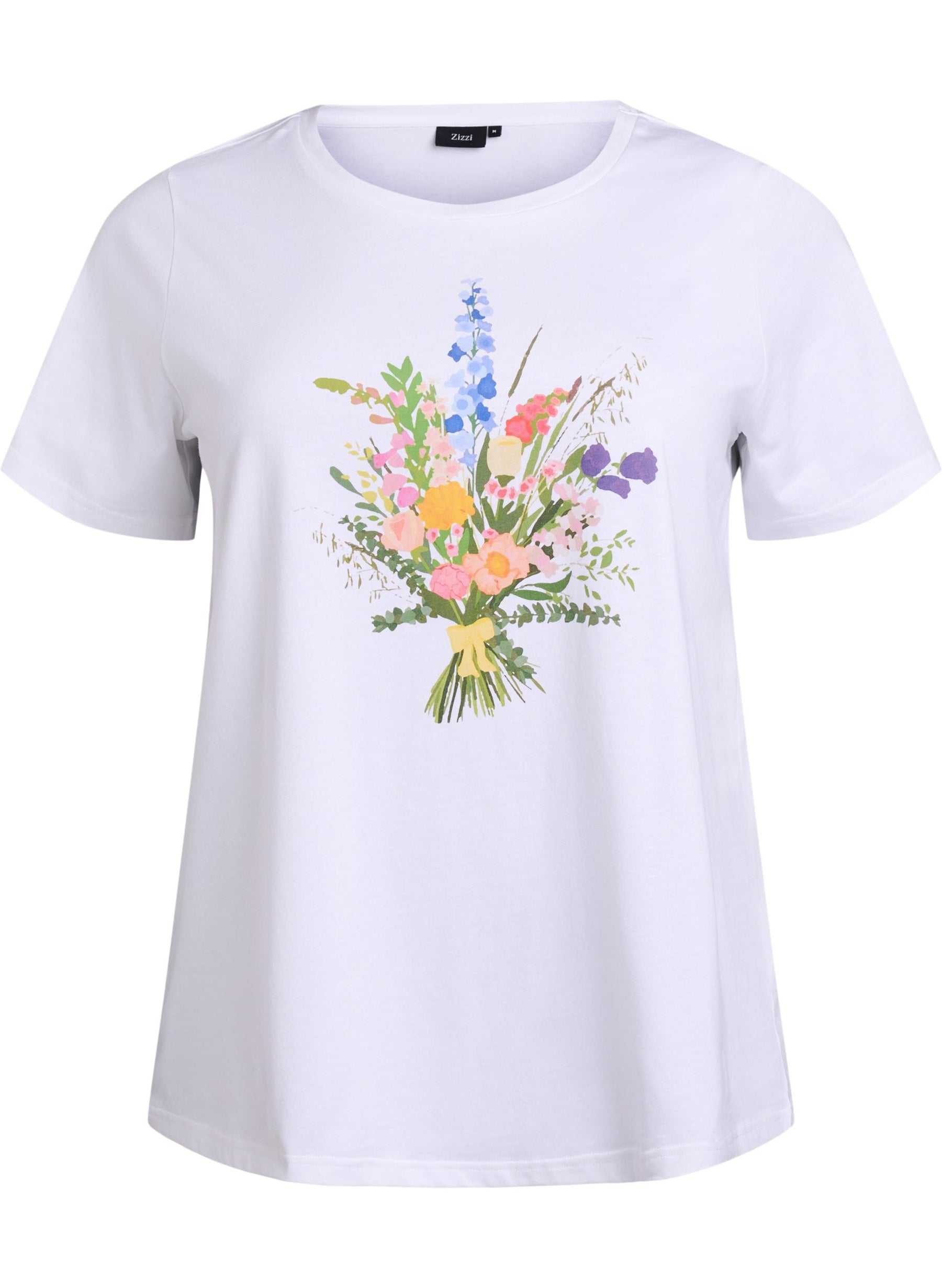 Zizzi Elin T-Shirt With Bouquet