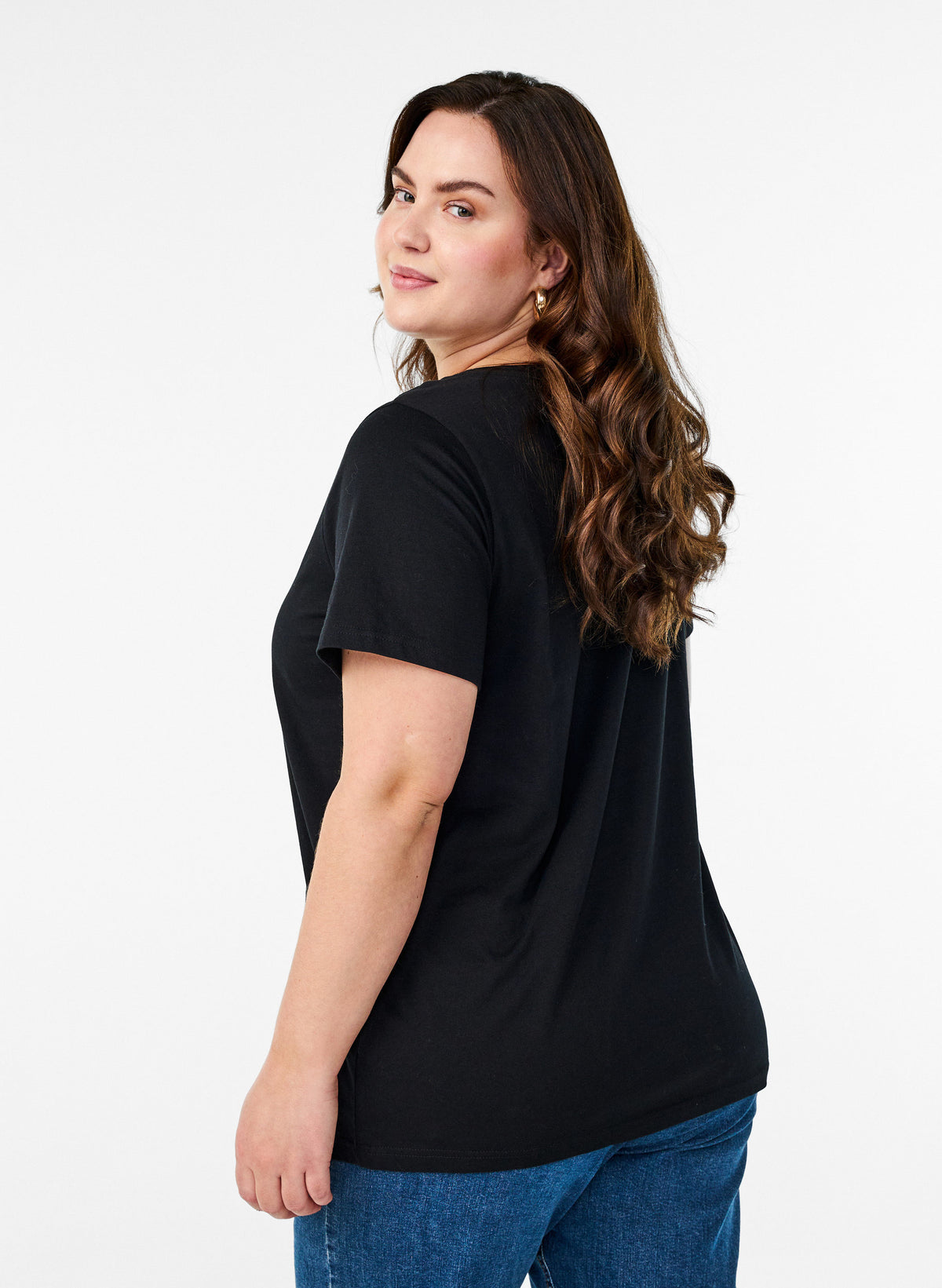 Zizzi Elin T-Shirt in Black