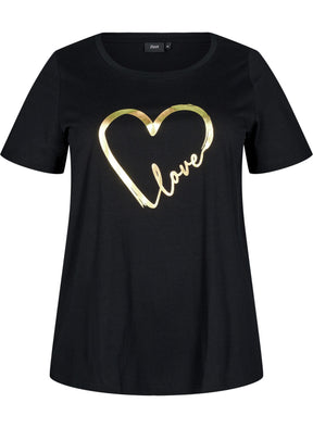 Zizzi Elin T-Shirt in Black