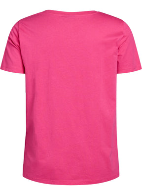 Zizzi Elin T-Shirt in Pink Bows