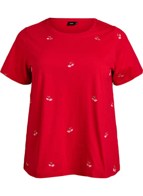 Zizzi Elin T-Shirt in Red