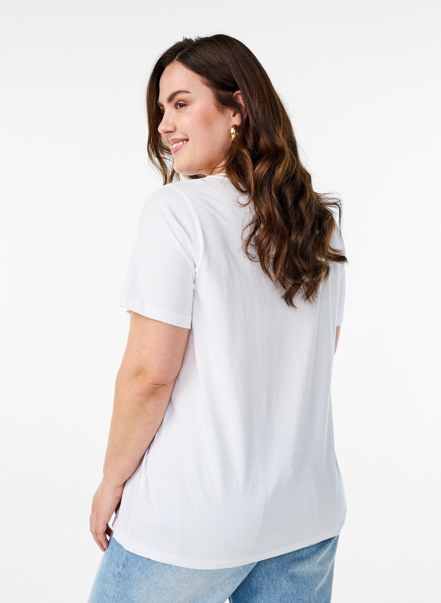 Zizzi Elin T-Shirt in White