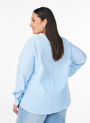 Zizzi Fia Blouse in Blue