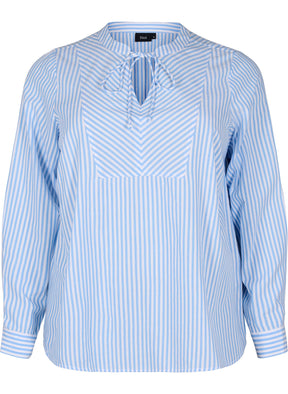 Zizzi Fia Blouse in Blue