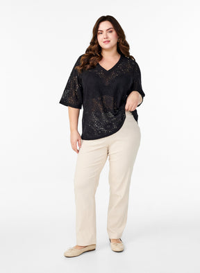 Zizzi Hitta Blouse in Black