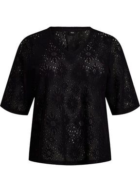 Zizzi Hitta Blouse in Black