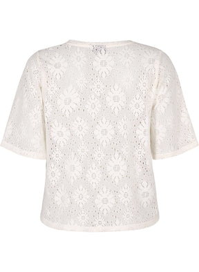 Zizzi Hitta Blouse in Cream 