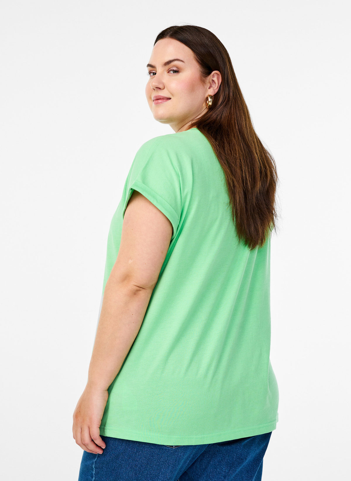 Zizzi Katja T-Shirt in Green