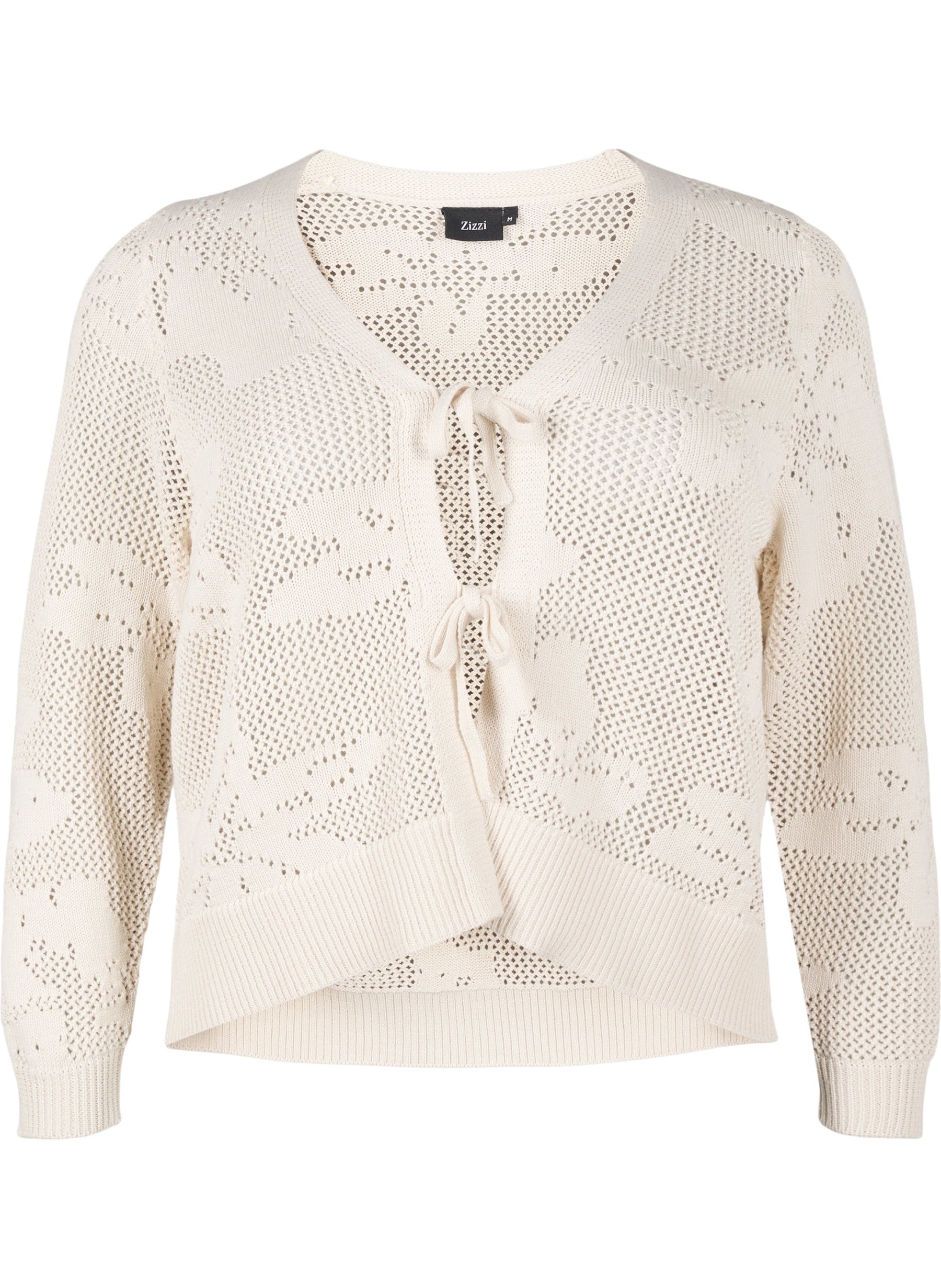 Zizzi Mesha Cardigan in Beige