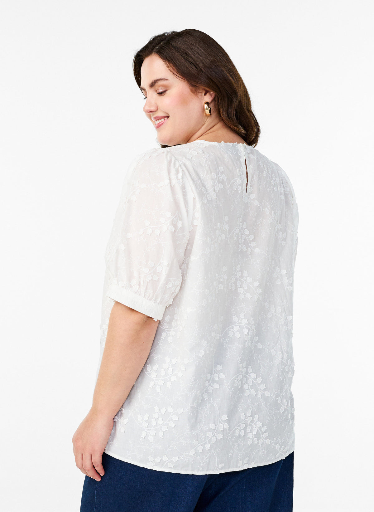 Zizzi Ricca Blouse in White