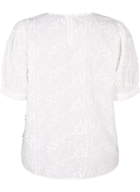 Zizzi Ricca Blouse in White