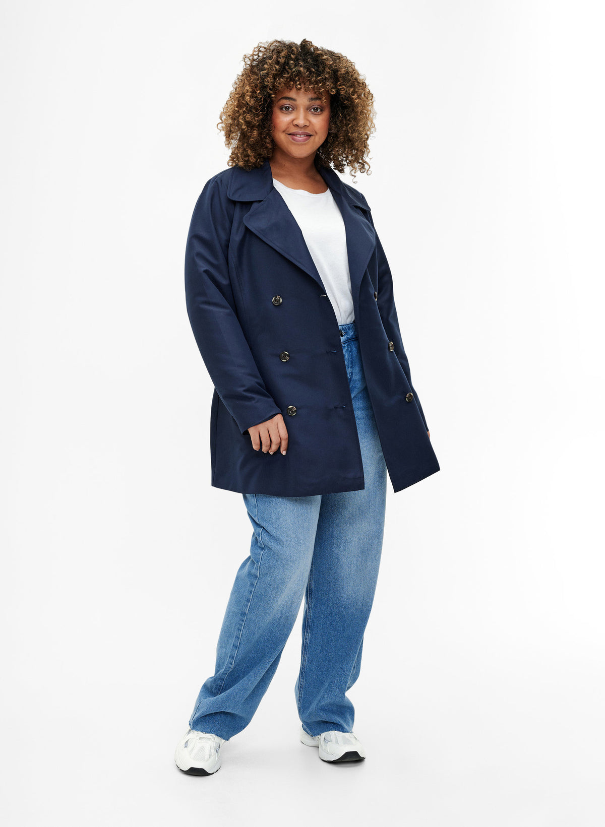 Zizzi Selin Jacket in Navy