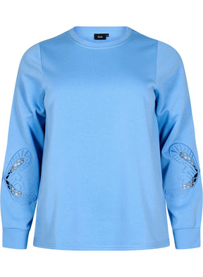 Zizzi Tilda Sweater in Blue