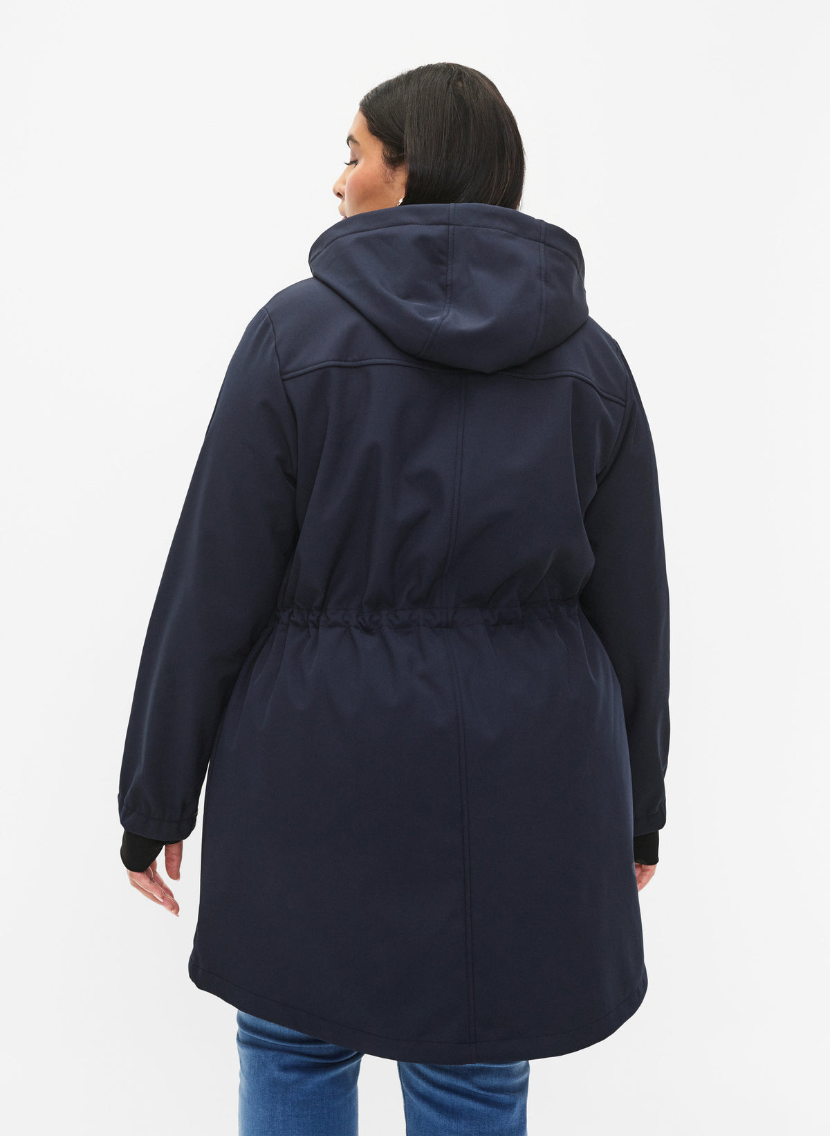 Zizzi Waterproof Coat in Navy