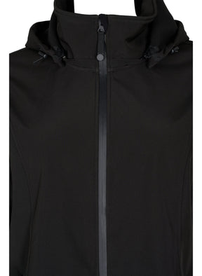 Zizzi Waterproof Jacket in Black