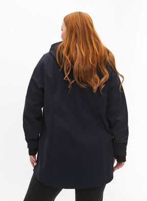 Zizzi Waterproof Jacket in Navy