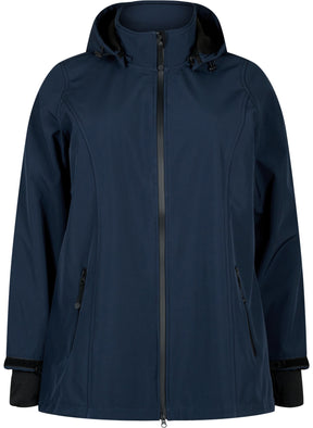 Zizzi Waterproof Jacket in Navy