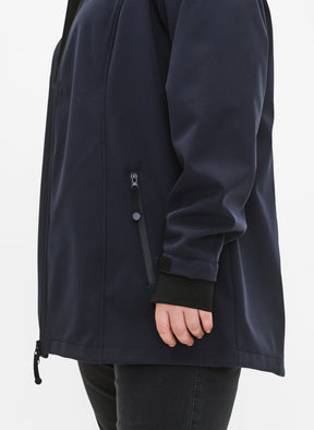 Zizzi Waterproof Jacket in Navy