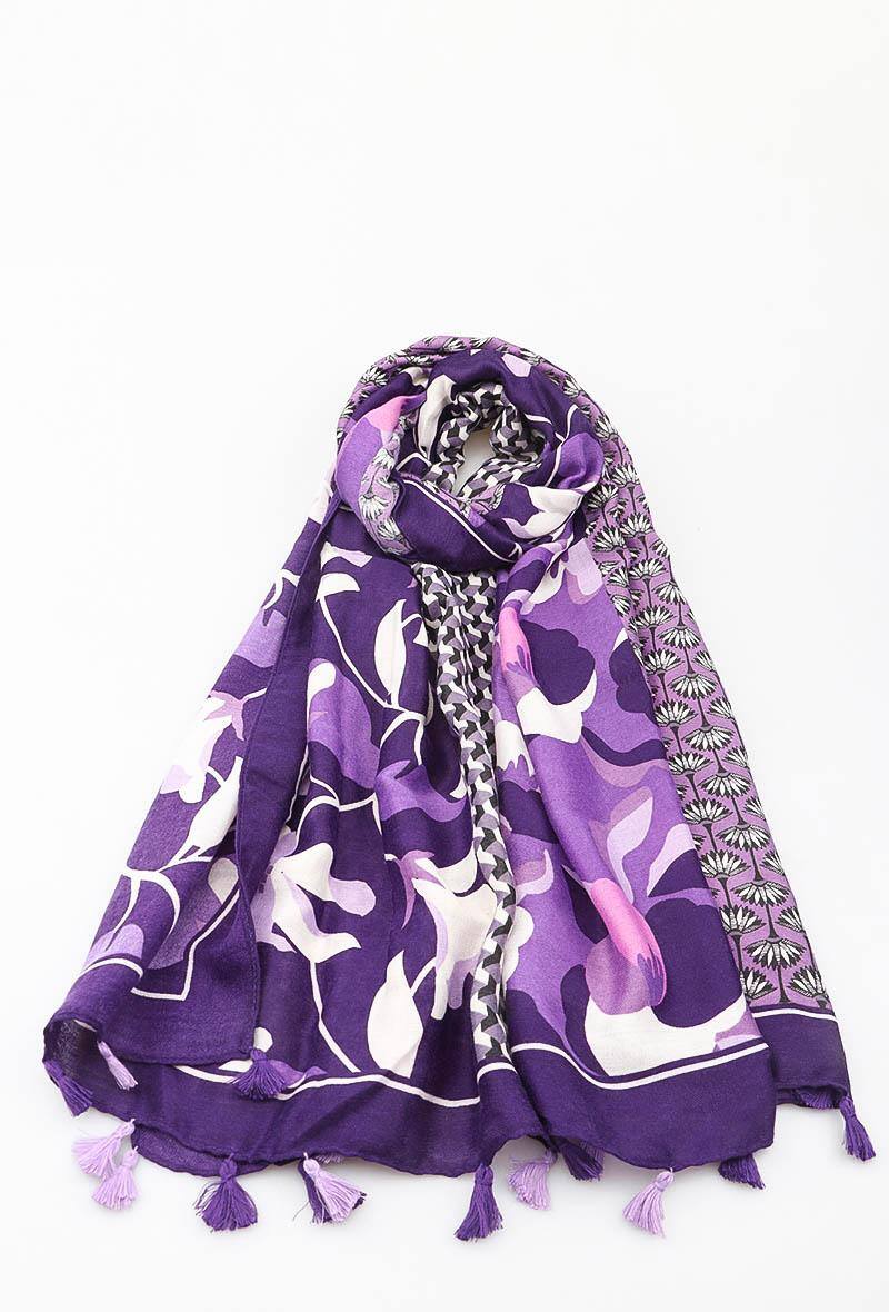 Nuala Scarf in Purple