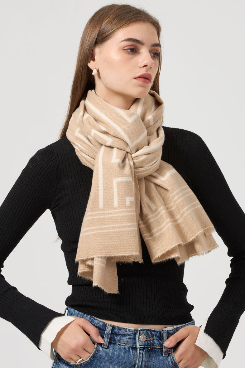 Rhianna Scarf in Taupe