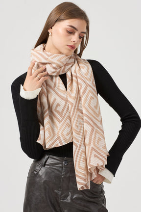 Miranda Scarf in Beige/Cream