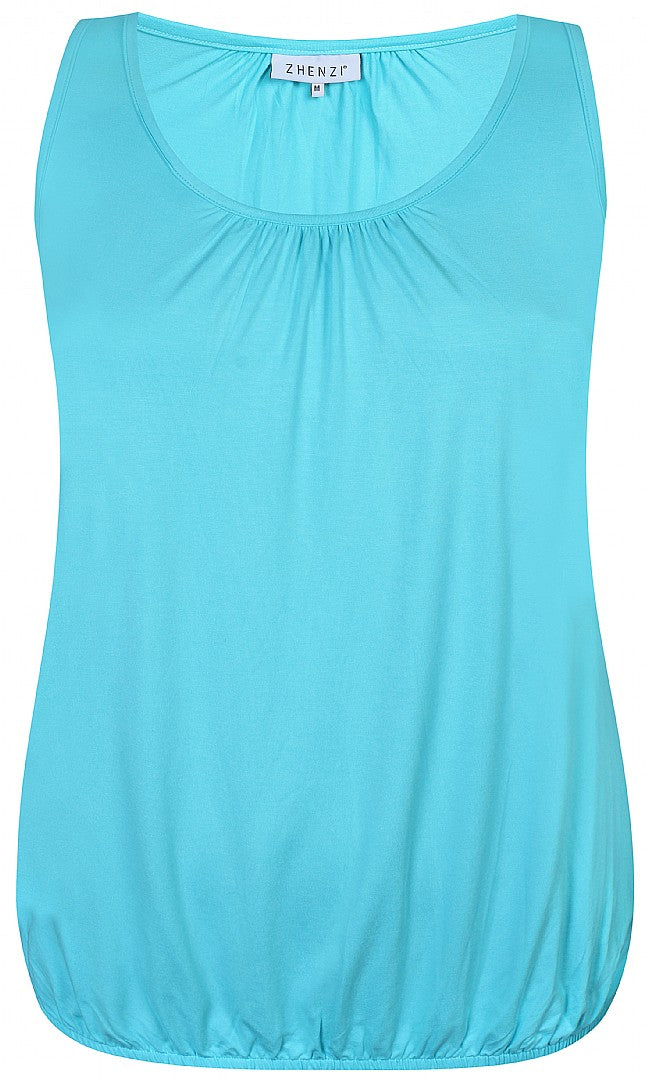 Zhenzi Cairo Vest Top in Aqua