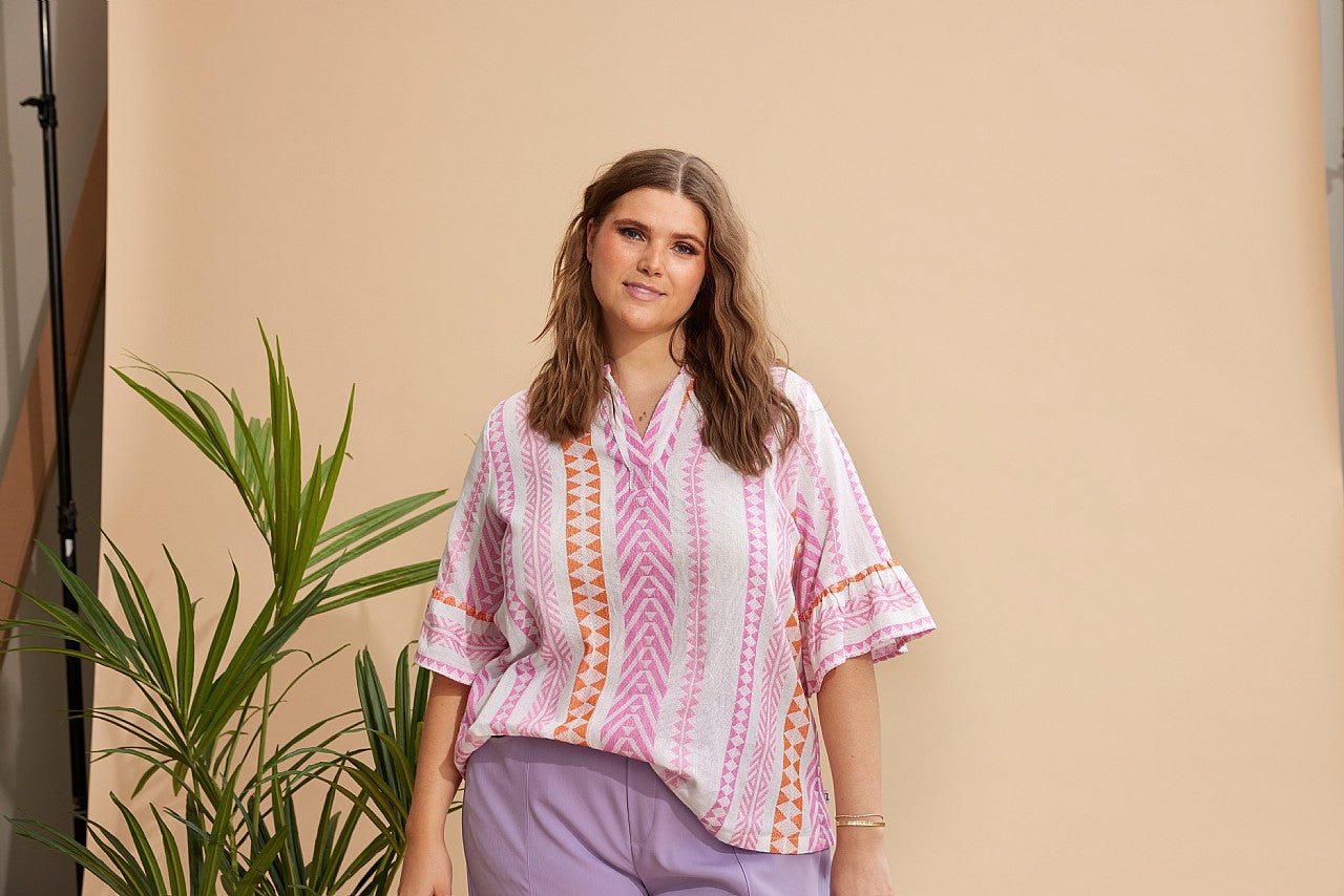 Zhenzi Malani Printed Blouse