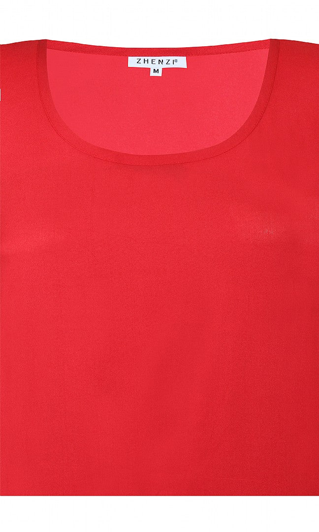 Zhenzi Georgia Vest Top in Red