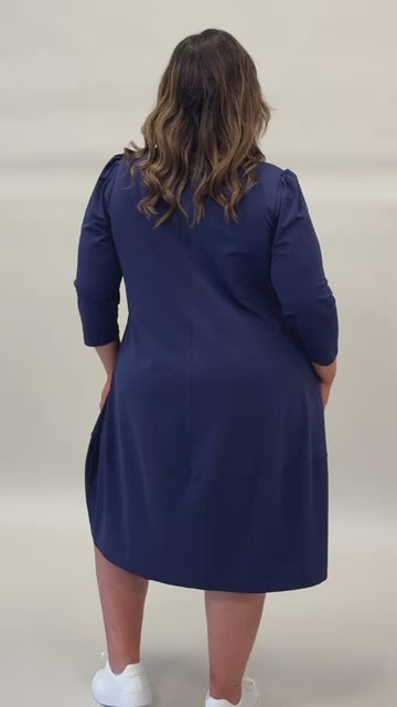 Mellomi Darcy Dress in Navy