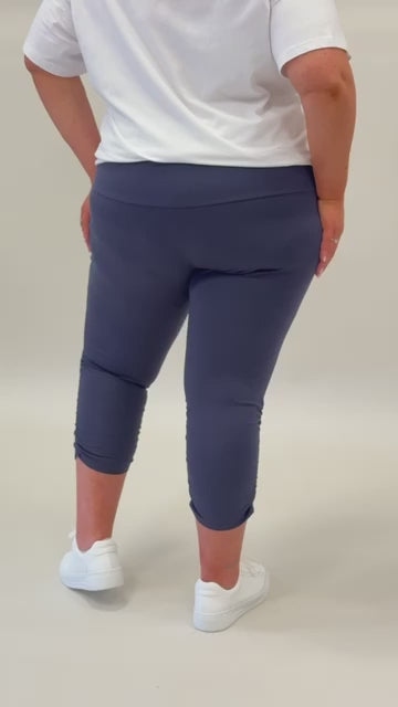 Mellomi Lara Ruched Leggings in Navy