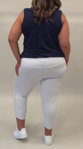 Mellomi Lara Ruched Leggings in White