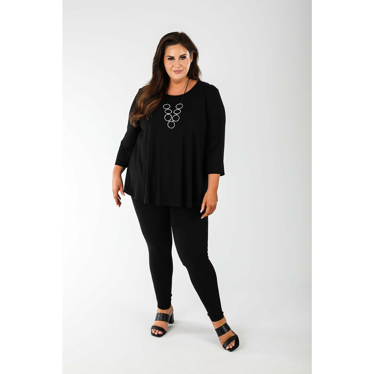 New Cuts Plus Size , All Sizes Womens Black Legging and Tights Plus Size  and Regular Size Rocker Cut Leggings -  Denmark